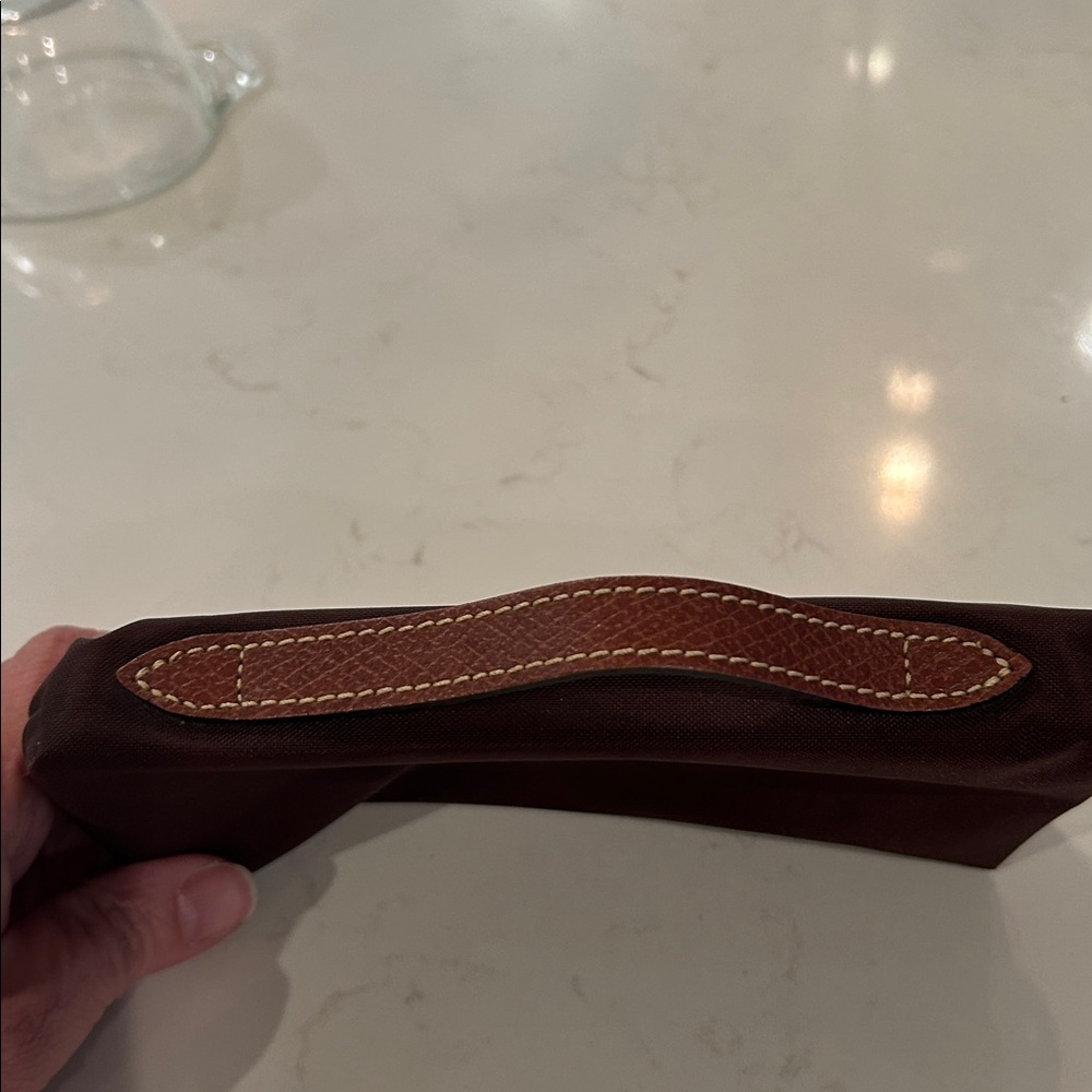 Longchamp Le Pilage Cosmetic Case Pouchette in brown - Picture 2 of 10